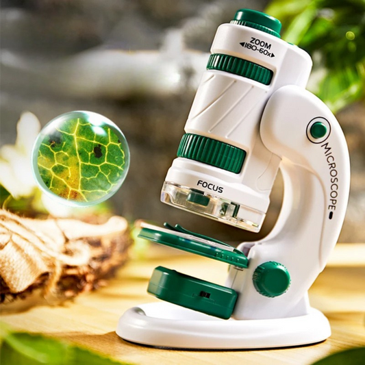 60-180x Zoom Pocket Microscope Kids Science Kit - FutHaven