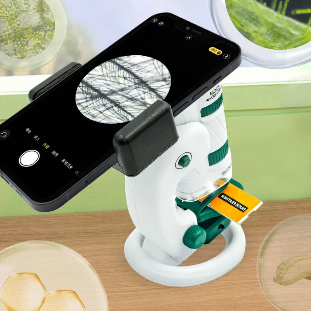60-180x Zoom Pocket Microscope Kids Science Kit - FutHaven